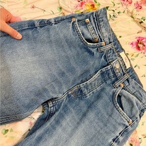 Cherry LA Light Blue Straight Leg Jeans